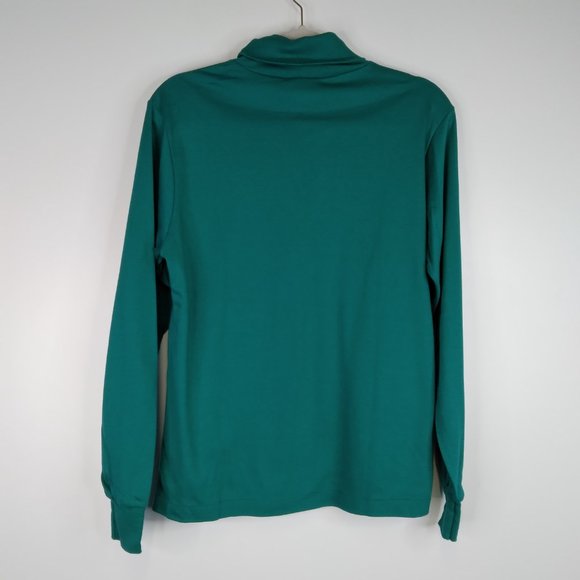 L.L. Bean Green Turtleneck Long Sleeves Top Shirt Size L - Picture 3 of 8